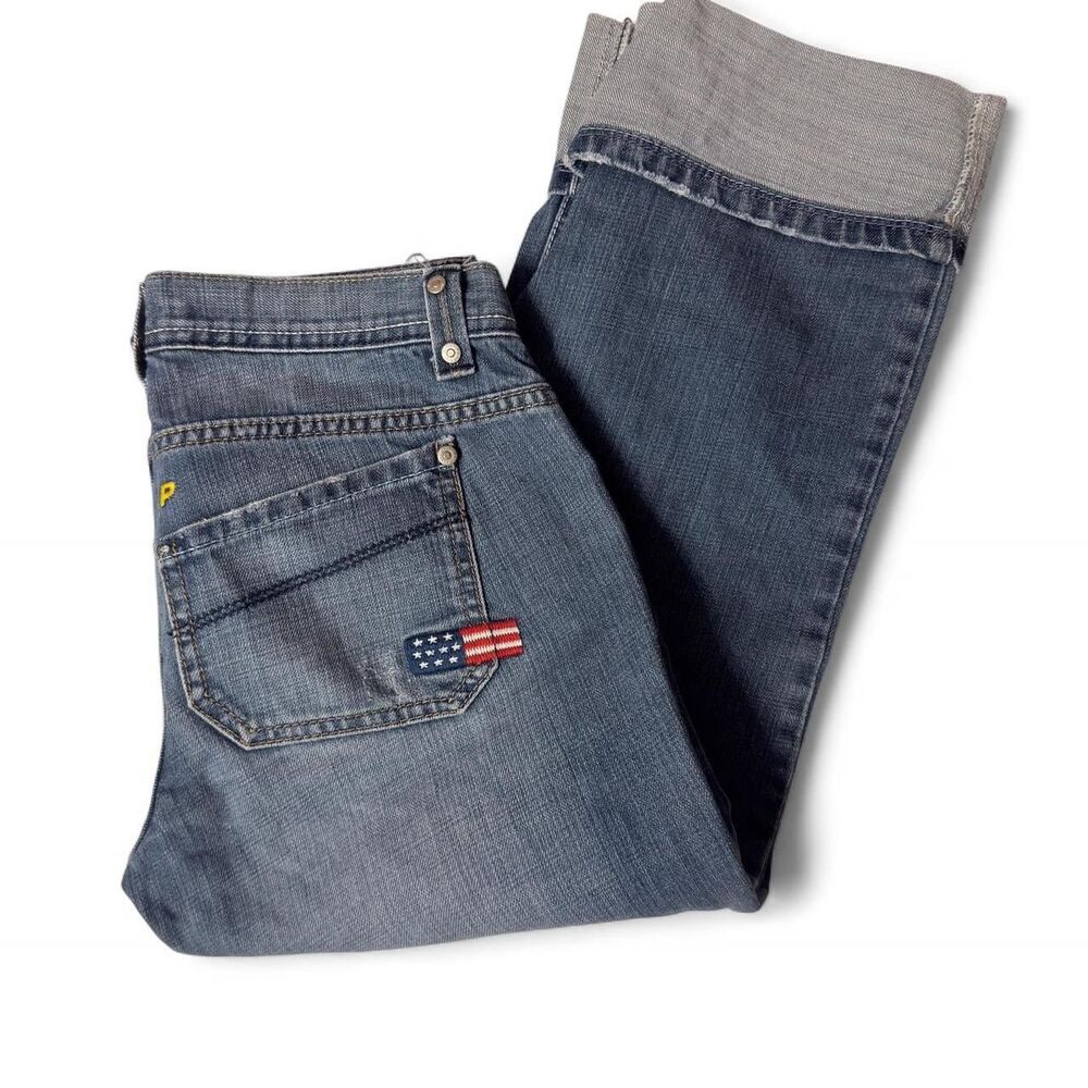 Us-polo-assn Women's Blue and Navy Jeans